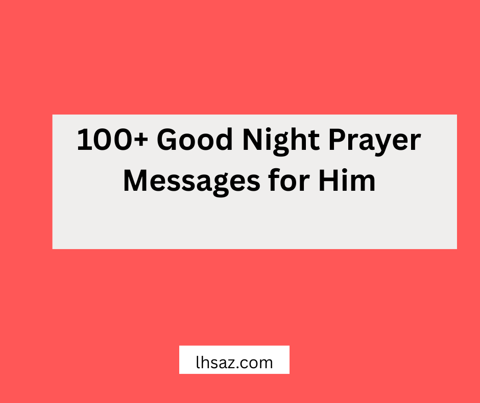 good night prayer messages for him