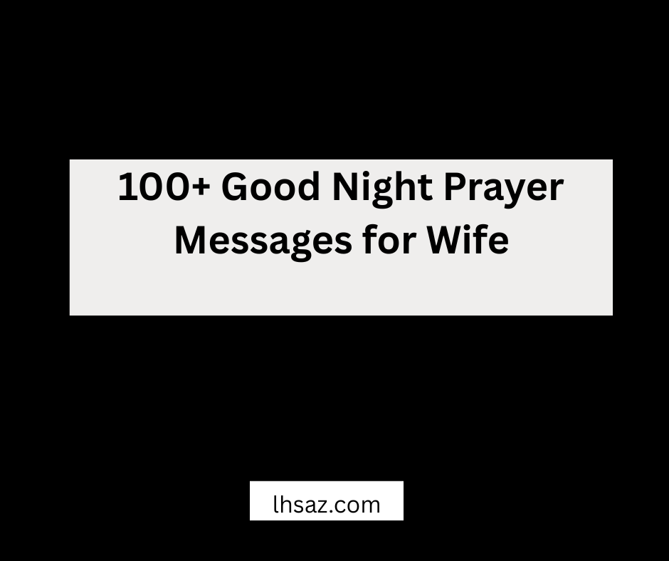 good night prayer messages for wife